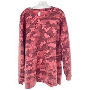 Lululemon Perfectly Oversized Crew Heritage Camo Brier Rose Multi Size 16